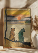 Resting Tigers Poster