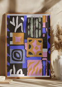 Purple Peru Pattern Poster