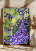 Frida in the Garden Poster