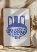 Linocut Vase #6 Poster