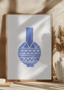 Linocut Vase #8 Poster