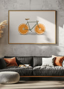 Orange Wheels Poster