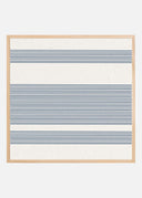 Simple Blue Lines Pattern Poster
