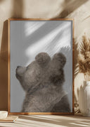 Peekaboo Baby Bear Back Poster