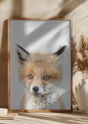 Peekaboo Baby Fox Poster