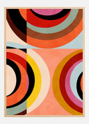 Warm Colors Bauhaus Geometry III Poster