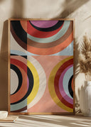 Warm Colors Bauhaus Geometry III Poster