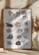 Mice In Glasses Poster