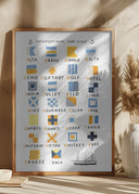 Nautical Flags Poster