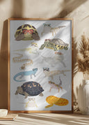 Reptiles In Glasses Poster