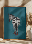 Zebra heels Poster