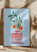 Peach Tree in Vase Poster