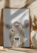 Peekaboo Baby Cow Poster