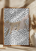 Leopard Sleeping Polkadots Poster
