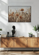 Orange Poppy Field Poster
