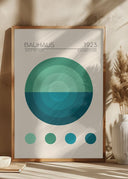 Bauhaus Mavi Daire Poster