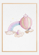 Kawai Cloudy Unicorn Poster I