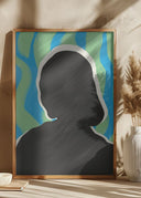 Anonymous Portrait In Cool Colors Poster