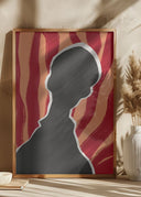 Anonymous Portrait In Heat Poster