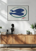 Blue fishes still life Poster