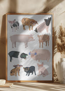 Pigs Glasses Poster
