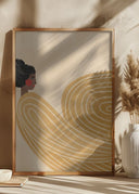 The Woman With the Yellow Stripes Poster