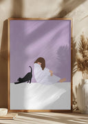 Girl and Cat Poster