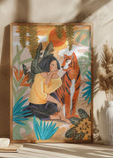 Woman with Tiger Poster