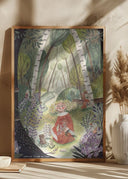 Princess in the forest with flowers Poster