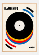 Bauhaus Musik Retro Illustration Poster