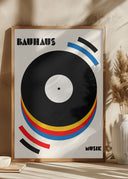 Bauhaus Musik Retro Illustration Poster