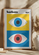 Bauhaus Eyes Abstract Poster