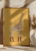 Jolene the Cowgirl Giraffe Poster