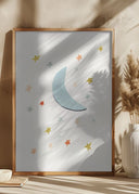 Moon a Stars Poster
