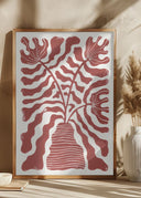 Red Flowers In a Vase Poster
