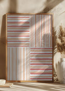 Peach Stripes Poster