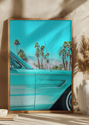 Teal Thunderbird in Palm Springs Poster