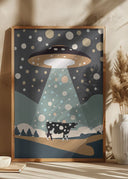 UFO a cow Poster
