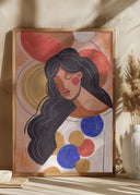 Woman in Thoughts Poster