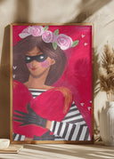 Portrait woman you stole my heart Poster