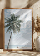 Palm tree at the beach 2 Poster