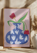 Tulpe in vase Poster
