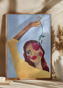 Magda with flower Poster