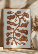 Wind Kissed Plant / Saddle Brown Poster