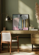 Man In Stripes Poster