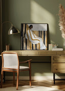 Lady In Stripes Poster