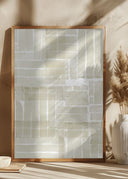 Neutral Tangle Grid 1 Poster