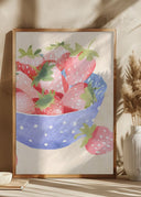 Erdbeeren in Schale Poster
