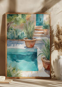 Pool with plants Poster