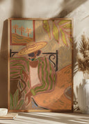 Lady in Stripe Poster